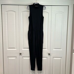 Oiselle Lux Mock Neck Jumpsuit, Size S, Black